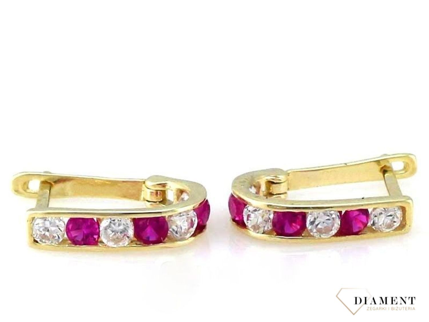 Złote koczyki dla dziewczynki klasyczne KL 2B..jpg